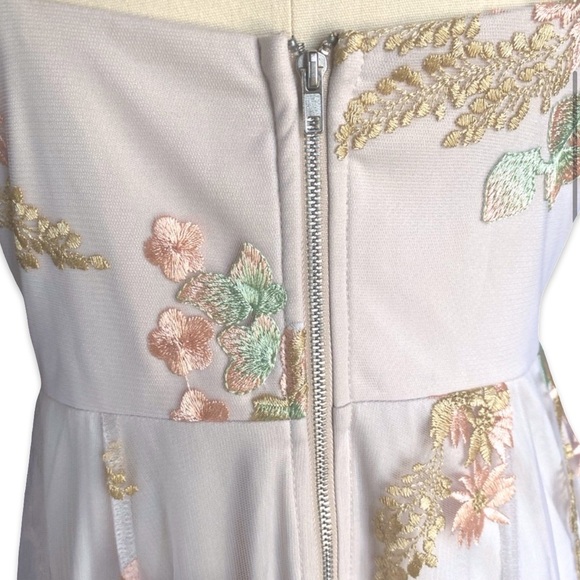 Xenia Boutique Blush Peachy Pink Lace Dress - Picture 10 of 14